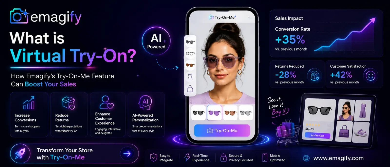 What is Virtual Try-On and How Emagify's Try On Me Feature Can Boost Your Sales